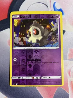 Duskull Reverse Holo Common - SWSH04: Vivid Voltage #069/185 Pokemon TCG MISCUT - Image 1
