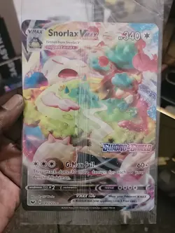 Pokemon Snorlax Vmax Ultra Rare 142/202 Sword & Shield Base. - Image 1