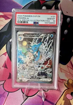 2024 POKEMON SVP EN-SV BLACK STAR PROMO #131 KINGDRA EX PSA 10 - Image 1