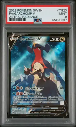 PSA 9 Garchomp V Astral Radiance #TG23 2022 Pokemon Astral Radiance - Image 1
