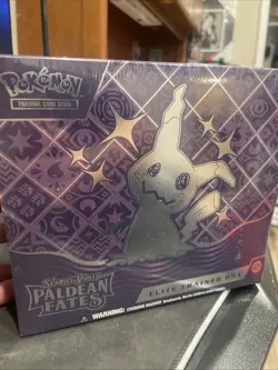 Pokemon Scarlet Violet Paldean Fates Elite Trainer Box Small Tear On Side NEW - Image 1