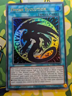 Yugioh | Divine Evolution - EGO1-EN004 - Ultra Rare 1st Edition NM - Image 1