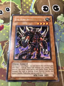 1x (P) Evil Hero Infernal Gainer - GLAS-EN004 - Rare - Unlimited Edition YuGiOh - Image 1