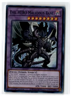 2022 Legendary Duelists: Season 3 Evil HERO Malicious Bane #LDS3-EN033 Ultra - Image 1