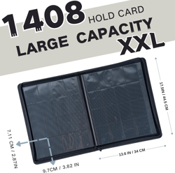 1408+ Pockets Trading Card Binder, 16-Pocket Card Ablum Compatible with MTG,Spor - Image 2