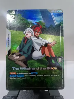Gundam Card Game Newtype Rising GD01-117 The Witch And The Bride (R+) English - Image 1