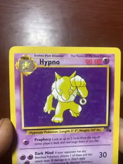 Hypno Non-Holo - Fossil - #23/62 - Rare Vintage Pokemon Card 1999 WOTC c552 - Image 2