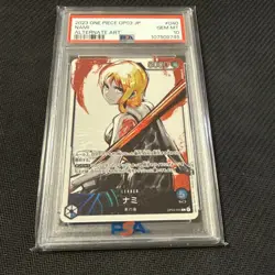 One Piece Card Nami Leader Parallel L PSA10 OP03 040 Mighty Enemy Set - Image 1