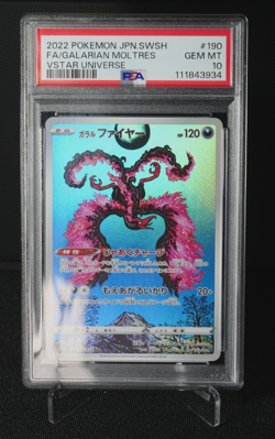 Galarian Moltres 190/172 AR PSA 10 S12A Japanese Pokemon Card VSTAR Universe - Image 3