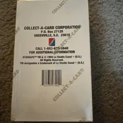 1994 Collect-A-Card STARGATE TRADING CARDS Factory Sealed Box of 36 Packs NEW - Image 4