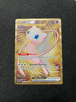 Pokemon Scarlet & Violet Mew EX Metal Gold 151 Card 205/165 - Image 1