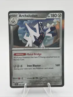 Archaludon Holo Exclusive Promo Card 107/142 Sv07: Stellar Crown Rare - Image 1