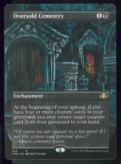 MTG Cimitero Sovrappopolato / Oversold Cemetery - FULLART Dominaria Remastered - Image 1