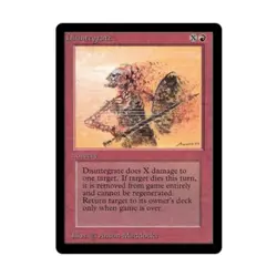 WOTC MtG Beta Disintegrate (C) Fair - Image 1