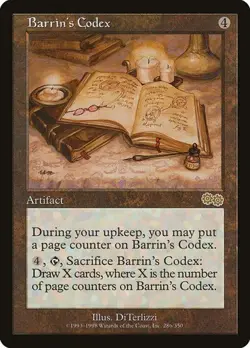 2x Barrin's Codex Urza's Saga MP MTG - Image 1