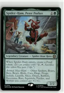 Spider-Ham, Peter Porker FOIL - Spider-Man MTG NM - Image 1