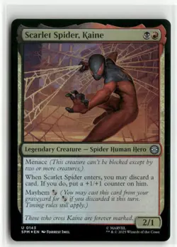 Scarlet Spider, Kaine FOIL - Spider-Man MTG NM - Image 1