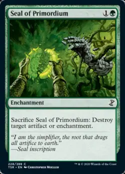 Seal of Primordium - Light Play MTG Time Spiral Remastered - Image 1