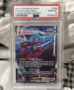 Pokemon Fusion Strike Inteleon VMAX 266 PSA 10 - Image 1