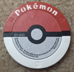 2008 TOMY NINTENDO POKEMON JAPANESE BATTRIO WINGULL COIN / CHIP, 07-033 - Image 2