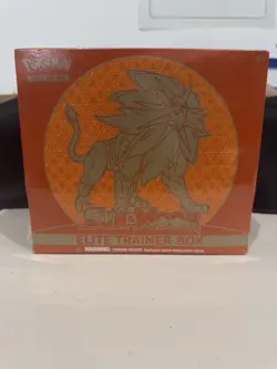 Pokemon Sun and Moon Base Set Solgaleo Elite Trainer Box ETB New Factory Sealed - Image 1