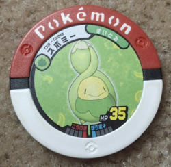 2007 TOMY NINTENDO POKEMON JAPANESE BATTRIO BUDEW COIN / CHIP, 03-028 - Image 1