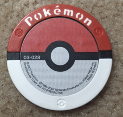 2007 TOMY NINTENDO POKEMON JAPANESE BATTRIO BUDEW COIN / CHIP, 03-028 - Image 2