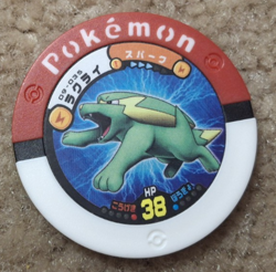 2009 TOMY NINTENDO POKEMON JAPANESE BATTRIO ELECTRIKE COIN / CHIP, 09-035 - Image 1