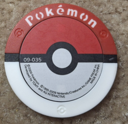 2009 TOMY NINTENDO POKEMON JAPANESE BATTRIO ELECTRIKE COIN / CHIP, 09-035 - Image 2