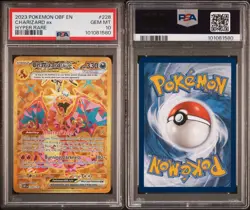 2023 POKEMON OBSIDIAN FLAMES CHARIZARD EX HYPER RARE 228/197 PSA 10 GEM MINT - Image 3