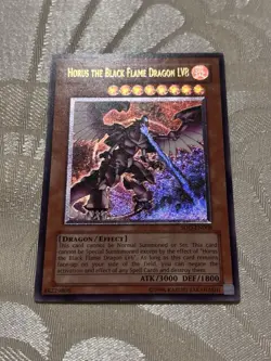 YuGiOh Horus the Black Flame Dragon LV8 - SOD-EN008 Ultimate Rare NM 🔥🐦‍🔥 - Image 2