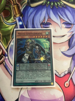 OAFDRAGON MAGICIAN ITALIAN SUPER RARE SDMP-EN004 IT004 NEAR MINT YUGIOH TCG - Image 1