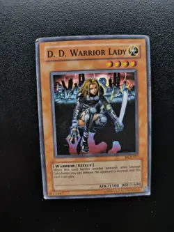 D.D. Warrior Lady - DCR-027 - Super Rare Unlimited Edition HP Yugioh - Image 1