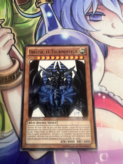 OBELISK THE TORMENTOR RARE FRENCH BP01-EN021 FR021 LIGHT PLAY YUGIOH TCG - Image 1