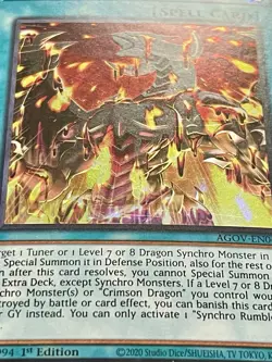 3x Synchro Rumble | AGOV-EN060 | Super Rares | LP | 1st Edition | YuGiOh! - Image 2