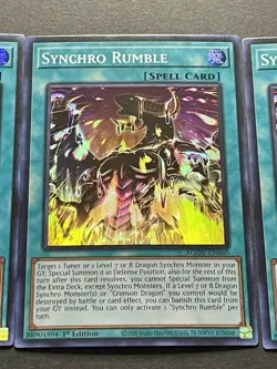 3x Synchro Rumble | AGOV-EN060 | Super Rares | LP | 1st Edition | YuGiOh! - Image 5