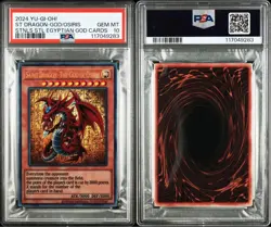 YuGiOh Slifer the Sky Dragon PSA10 Stainless Steel 25th Egyptian God - Image 3