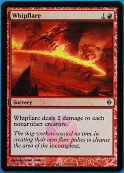 Whipflare FOIL New Phyrexia PLD Red Uncommon MAGIC CARD (ID# 501332) ABUGames - Image 1