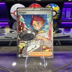 Crispin 164/142 Stellar Crown Full Art Ultra Rare Holo Pokemon Card - Image 1