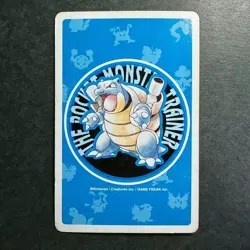 S2582 Mewtwo 3 of Diamonds Blue Blastoise Deck Playing Poker Card Pokemon - Image 2