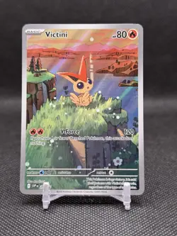 Victini Scarlet & Violet Promo 208 Illustration Rare Card Pokemon TCG - Image 1