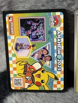 Pokemon Tcg - Pikachu Wolrds 2025 Promo card + RARE code card - Image 2