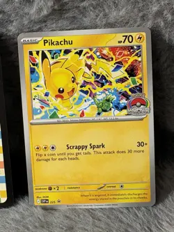 Pokemon Tcg - Pikachu Wolrds 2025 Promo card + RARE code card - Image 3