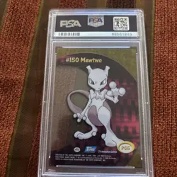 2000 Topps Pokemon PSA 10 Mewtwo TV Animation Clear Cards #PC5 psa10 - Image 2