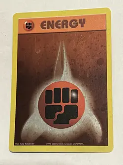 Fighting Energy Holo Promo 2000 WOTC Vintage Pokemon Card LP - Quantity of 3 - Image 3