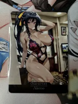 Akeno High School DxD Goddess Story Waifu Anime Custom Card - Image 1