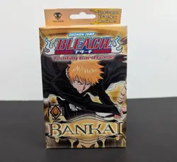 2008 Bleach BANKAI Box TCG Sealed Card Deck w 2 Packs Shonen Jump RARE PROMO TCG - Image 1