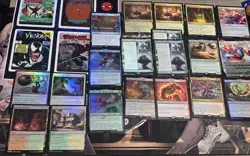 Magic The Gathering Spider Man Pre-Release 100 Cards 1 Mythic, 2 Promos, 9 Rares - Image 1