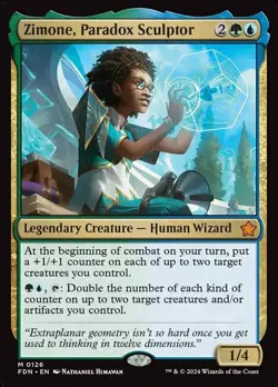 MTG Mint Singles - Zimone, Paradox Sculptor 0126 | FDN | Foil | NM/M - Image 1