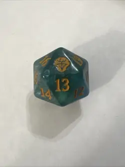 Magic The Gathering Dominaria United Bundle Oversized Spindown Dice D20- Blue - Image 1